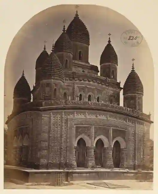 Photograph of the Kantaji Temple at Kantanagar, from the south, taken by John Henry Ravenshaw in c. 1871. Source: British Library