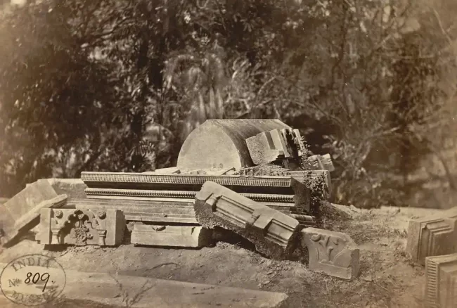 The tomb of Ghiyasuddin Azam Shah in 1872. A major landmark in the history of Dhaka