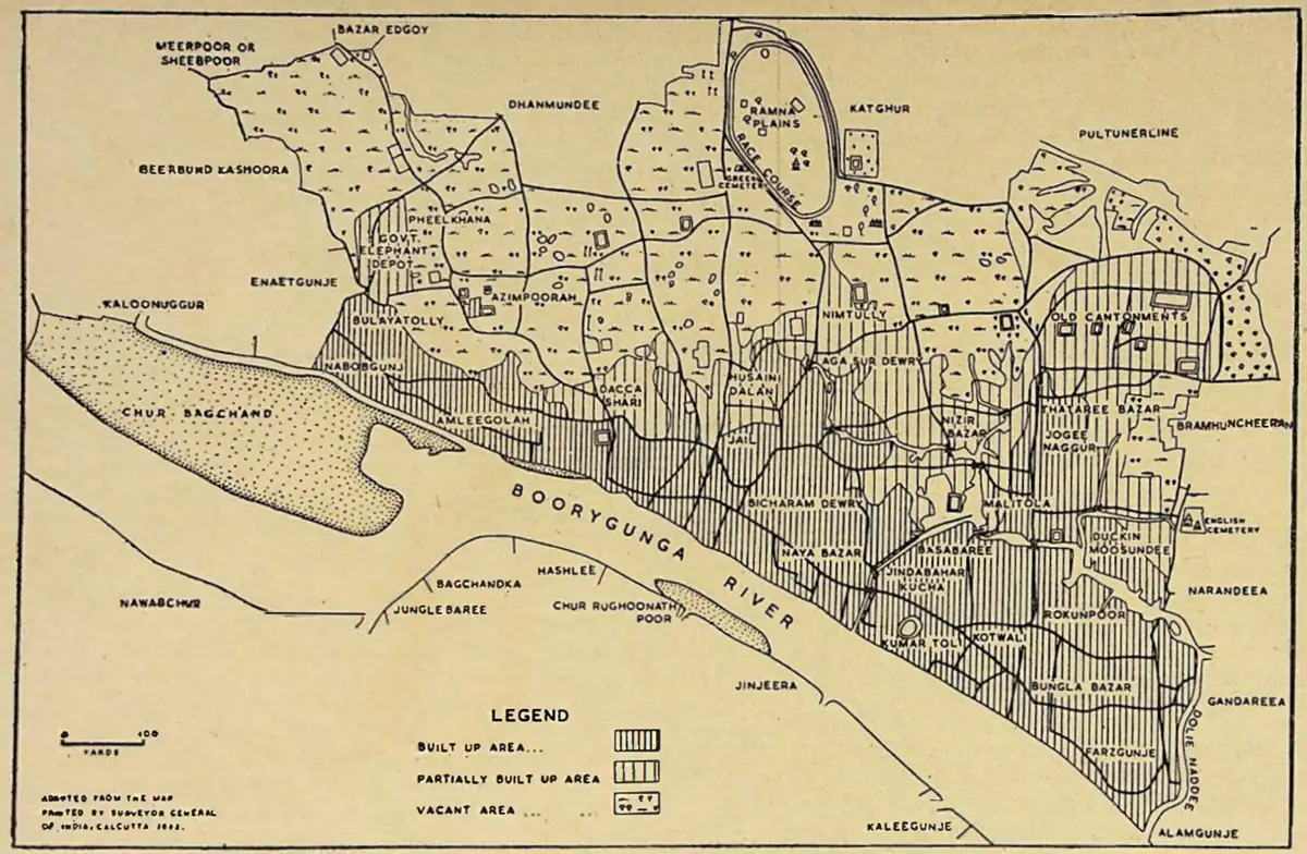 Dacca Map of 1859